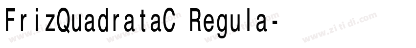 FrizQuadrataC Regula字体转换 FrizQuadrataC Regula字体转换